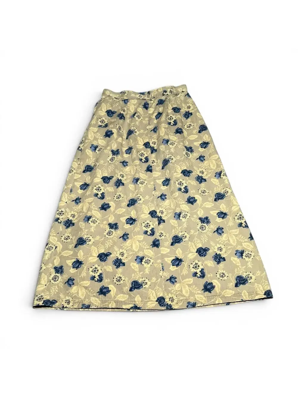 Vintage 90s Woolrich Floral Pleated Midi Skirt